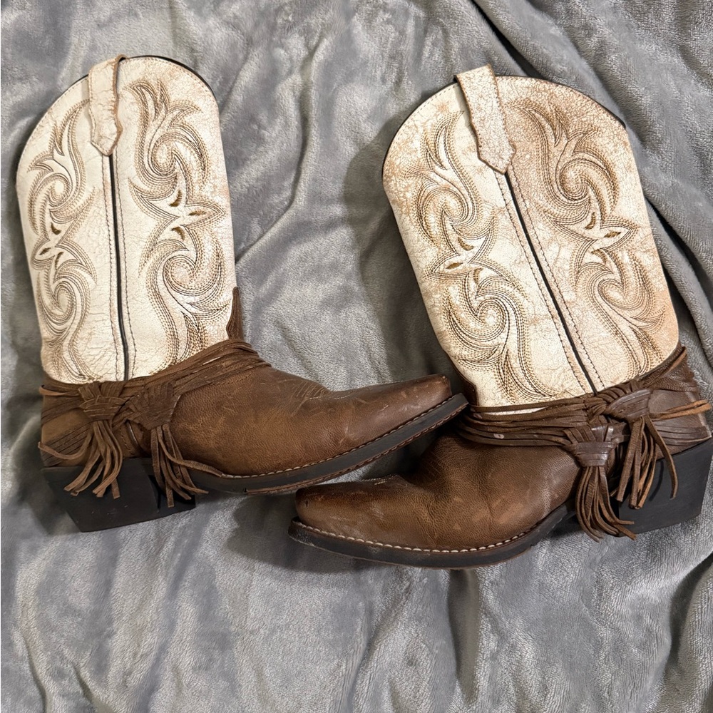Laredo Tan and Cream Western Boots